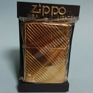 ジッポー(ZIPPO)のジッポ 金色 カナダ製(タバコグッズ)