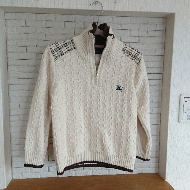 BURBERRY - BURBERRYキッズ用ニットXLの通販 by これからミキハウス夏物80㎝出品予定始め！｜バーバリーならラクマ