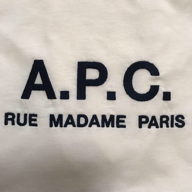 A.P.C.ロゴ Tシャツ アーペーセー 刺繍 Tシャツ apc ロゴ Tシャツ