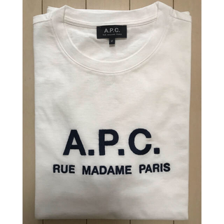 【新品】APC ロゴ緑刺繍Tシャツ(定価14300円)