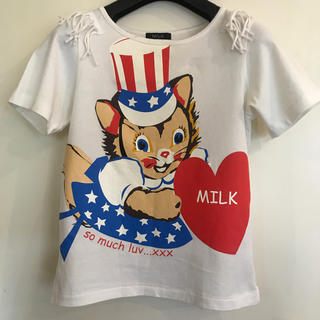 ミルク(MILK)のMILK フリンジTシャツ 再度お値下げ(Tシャツ(半袖/袖なし))