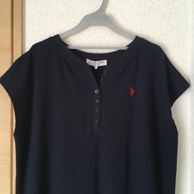 POLO RALPH LAUREN(ポロラルフローレン)の新品 ポロ  ☆ ワッフル ヘンリーネック ワンピース レディースのワンピース(ロングワンピース/マキシワンピース)の商品写真