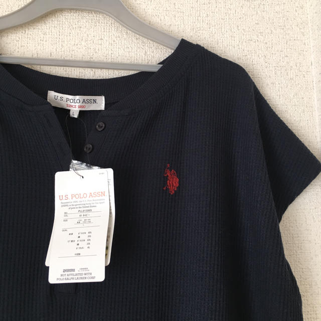 POLO RALPH LAUREN(ポロラルフローレン)の新品 ポロ  ☆ ワッフル ヘンリーネック ワンピース レディースのワンピース(ロングワンピース/マキシワンピース)の商品写真