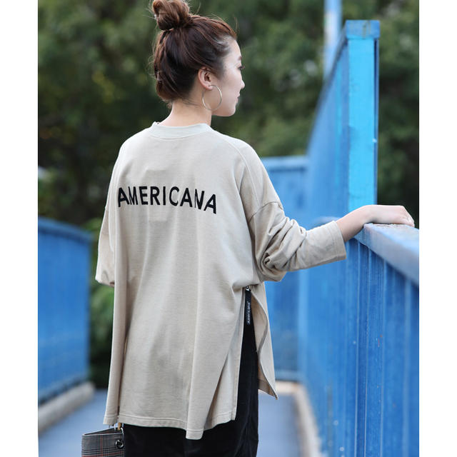 AMERICANA(アメリカーナ) HINECK SIDE ZIP SWEAT