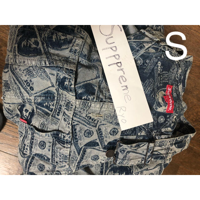 Supreme(シュプリーム)の2017F/W SUPREME100 DOLLAR BILL OVERALLS  メンズのパンツ(デニム/ジーンズ)の商品写真