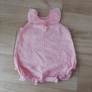 プチバトー(PETIT BATEAU)のプチバトーロンパース12m/74cm(ロンパース)