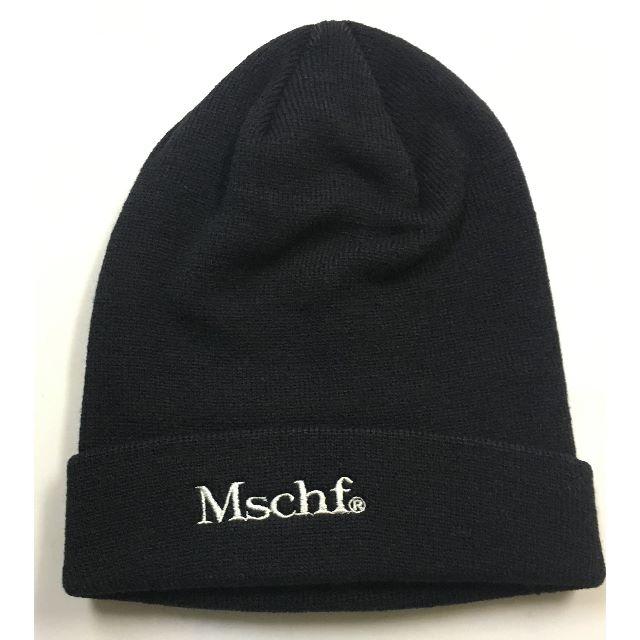 新品MSCHFビーニーmschfミスチフ韓国ニット帽ブラック黒