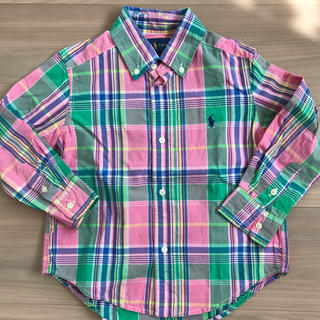 ラルフローレン(Ralph Lauren)のラルフローレン チェックシャツ シャツ 長袖 3T 100(Tシャツ/カットソー)