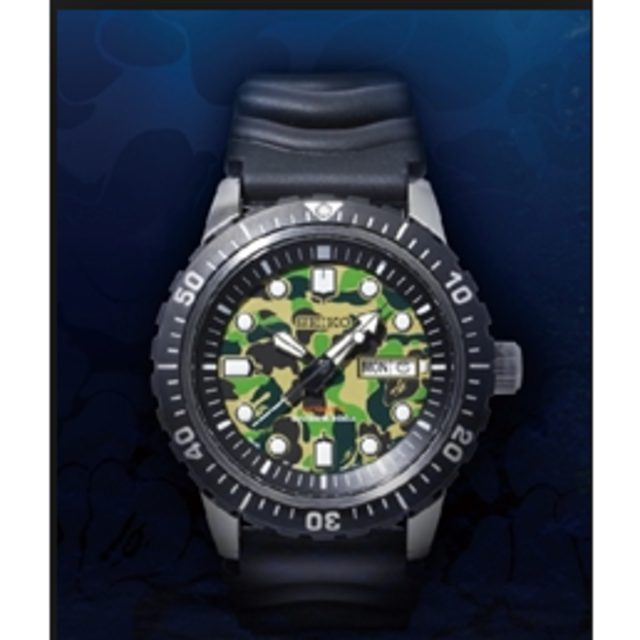 限定 A BATHING APE SEIKO メカニカル ダイバーズ ウォッチ