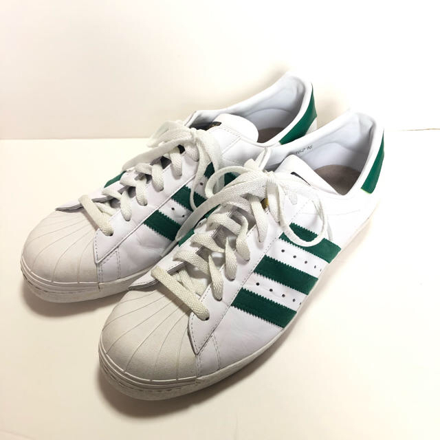 Adidas Adidas スーパースター 80s 白 緑 29 5cm 09年制 金ベロ の通販 By なかのん S Shop アディダスならラクマ