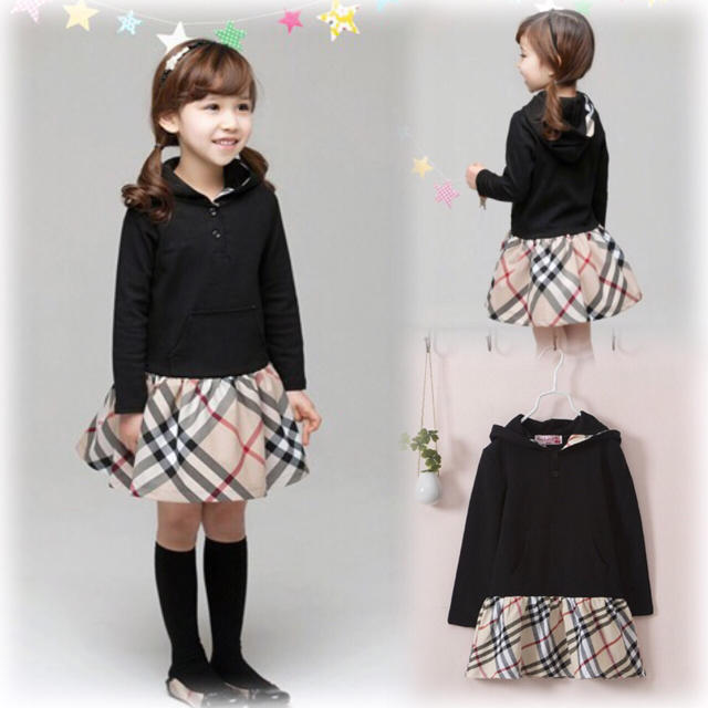 140cm パーカーワンピース ☆SALE中☆ キッズ/ベビー/マタニティのキッズ服女の子用(90cm~)(ワンピース)の商品写真