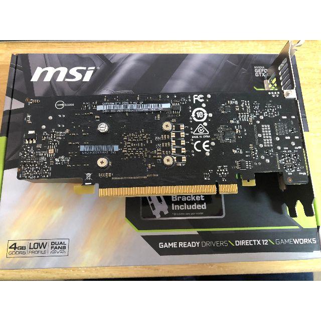 MSI GeForce GTX 1050 TI 4GT LP・ラフィックスボード MSI GeForce GTX 1050 TI 4GT LP・ラフィックスボード
