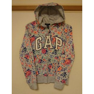 ギャップキッズ(GAP Kids)の★GAP kids(ギャップ キッズ)160cm 花柄 グレー パーカー★(ジャケット/上着)