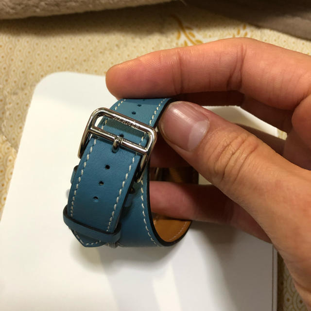 Apple Watch(アップルウォッチ)のエルメス Apple Watchベルト ブルージーン メンズの時計(レザーベルト)の商品写真