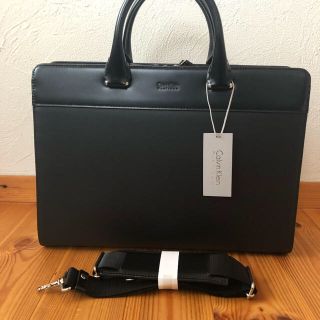 カルバンクライン(Calvin Klein)の新品未使用 カルバンクライン ビジネスバッグ 黒 ショルダーベルト付き(ビジネスバッグ)