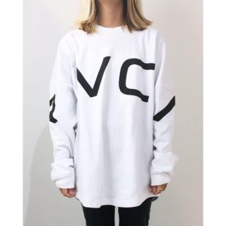 ルーカ(RVCA)の完売！2019SS RVCAルーカオーバーサイズフィットロンTEE S WHT(Tシャツ(長袖/七分))