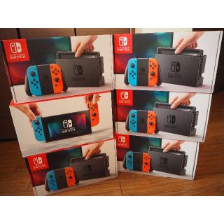 【新品未開封】任天堂スイッチ　ネオンカラー6台セット(家庭用ゲーム機本体)