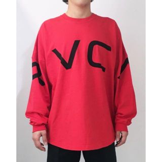 ルーカ(RVCA)の完売！2019SS RVCAルーカオーバーサイズフィットロンTEE RED M(Tシャツ/カットソー(七分/長袖))