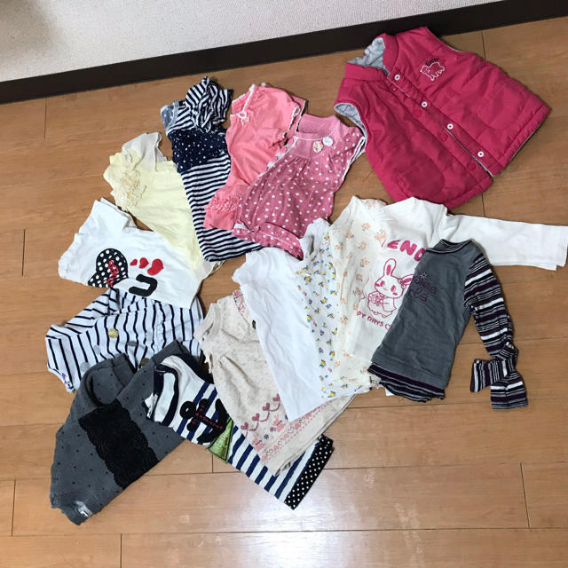 UNIQLO(ユニクロ)の★子供服 まとめ売り★80★4/30まで キッズ/ベビー/マタニティのベビー服(~85cm)(パンツ)の商品写真