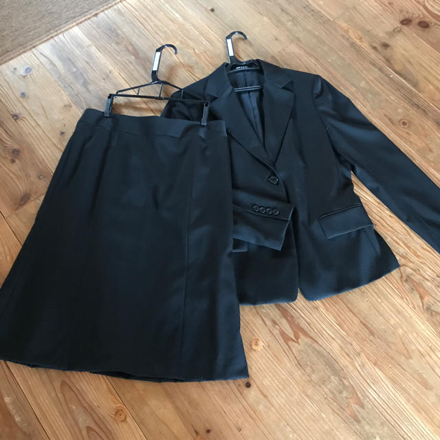 コムサデモード 黒スーツ 13号フォーマル/ドレス