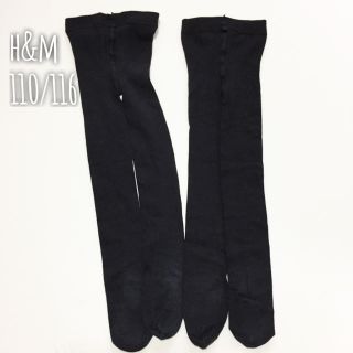 エイチアンドエム(H&M)の110cm*H&M 黒タイツ 2点セット(靴下/タイツ)