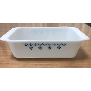 パイレックス(Pyrex)のオールドパイレックス キャセロール  スノーフレーク柄(食器)