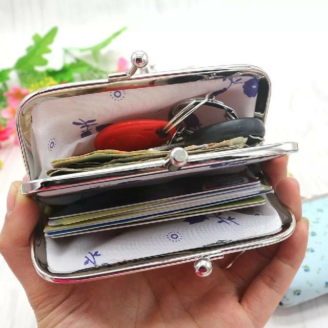 【ブルーローズ】　がま口財布 レディースのファッション小物(財布)の商品写真