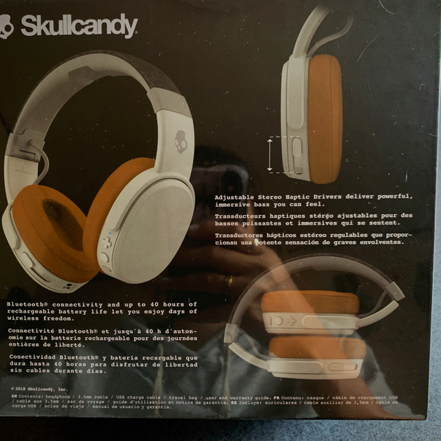 Skullcandy(スカルキャンディ)のSkullcandy crusher wireless GRAY/TAN スマホ/家電/カメラのオーディオ機器(ヘッドフォン/イヤフォン)の商品写真