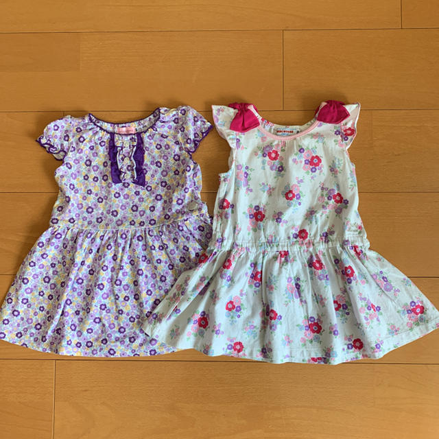 mikihouse(ミキハウス)のミキハウス☆ワンピース90 キッズ/ベビー/マタニティのキッズ服女の子用(90cm~)(ワンピース)の商品写真