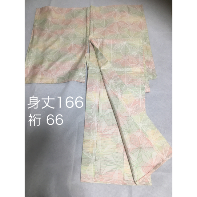 水着/浴衣【美品】単衣 紬？の着物 正絹