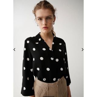 マウジー(moussy)のmoussy ポルカドットシャツ(シャツ/ブラウス(長袖/七分))