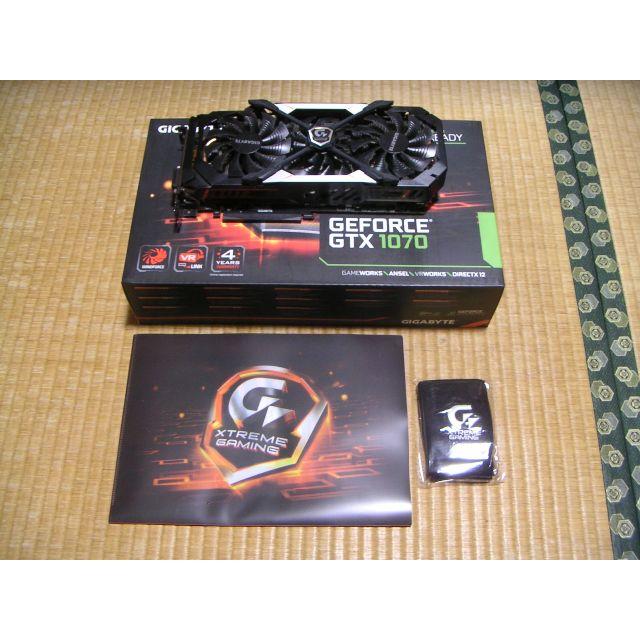 中古 GTX1070 ギガバイト GV-N1070XTREME-8GD LED付