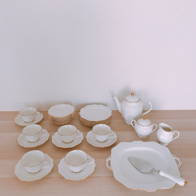 ノリタケ bone china コンテンポラリー ティーセット