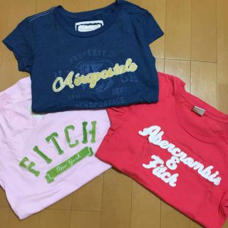 アバクロンビーアンドフィッチ(Abercrombie&Fitch)のアバクロTシャツなど3枚セット‼︎(Tシャツ(半袖/袖なし))