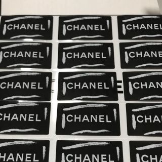 シャネル(CHANEL)のシャネル ステッカー ブラック ♡ 15まい(その他)