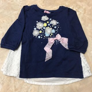 ミキハウス(mikihouse)のミキハウス お花とリボンのトップス(Tシャツ/カットソー)