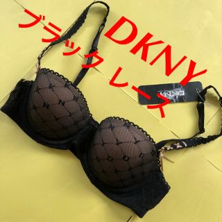 ダナキャランニューヨーク(DKNY)のDKNY ブラジャー 下着 未使用 黒 レース 米購入 70C(ブラ)