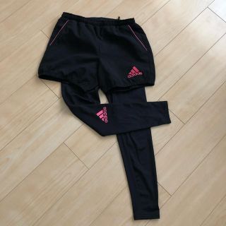 アディダス(adidas)のアディダス ランニングパンツ レギンスセット  ジム ヨガ(トレーニング用品)