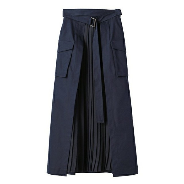 STUDIOUS(ステュディオス)の【新品】CLANE /MILITARY PLEATS DOCKING SKIRT レディースのスカート(ロングスカート)の商品写真