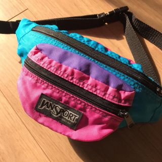 ジャンスポーツ(JANSPORT)のJANSPORT アメリカ製☆使用感あり☆中古☆訳あり☆ウエストポーチ(ボディバッグ/ウエストポーチ)