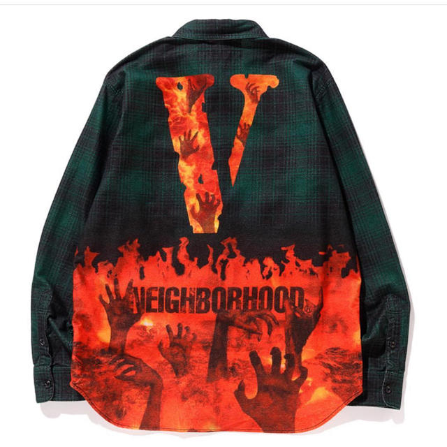 値下げ！neighborhood vlone  チェックシャツ