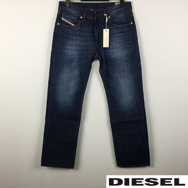 新品 DIESEL ディーゼル ストレートデニム ブルー サイズ30 タグ付のサムネイル