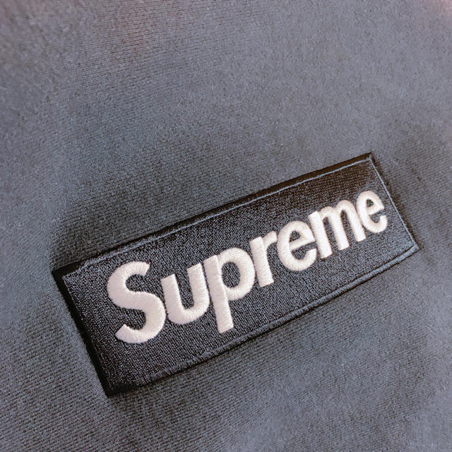 トップスSupreme 18fw Box Logo クルーネック M 黒