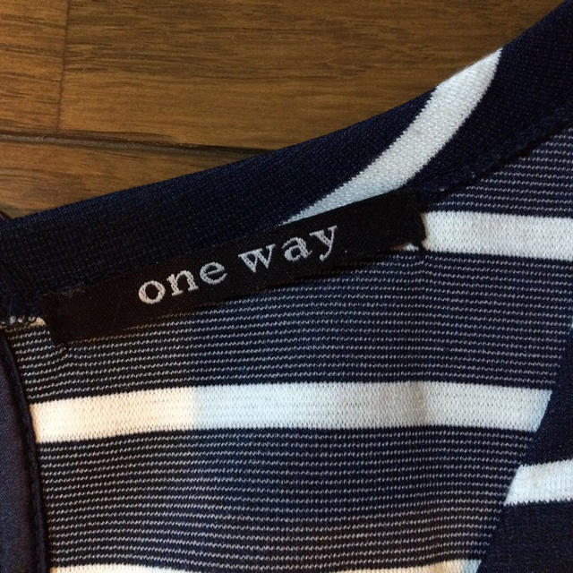 one*way(ワンウェイ)のone＊way ボーダーワンピースです レディースのワンピース(ミニワンピース)の商品写真