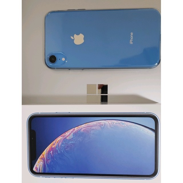 iPhone XR ブルー　64GB simロック解除済