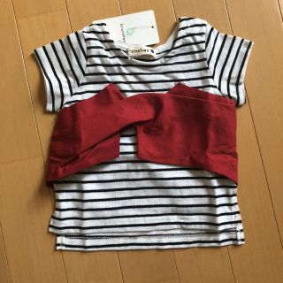 ブランシェス(Branshes)のブランシェス ビスチェ ボーダーTシャツ  80(Ｔシャツ)