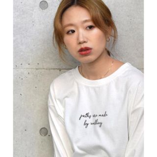 ダブルクローゼット(w closet)のダブルクローゼット  ロゴロンT 新品未使用(Tシャツ(長袖/七分))