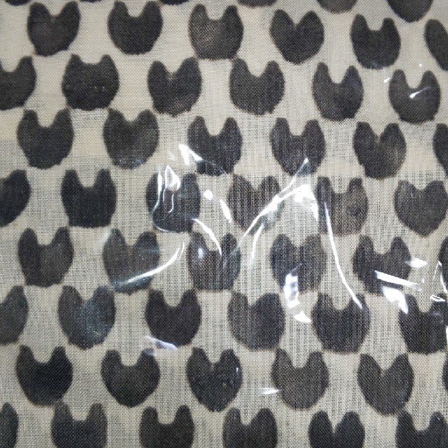 LUEUF 猫柄 モノトーン ワンピース 3