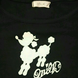 ミルク(MILK)のMILK★黒プードルパフスリーブTシャツ(Tシャツ(半袖/袖なし))