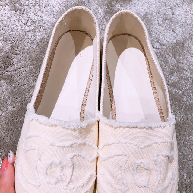 CHANEL(シャネル)の値下げ☆CHANEL シャネル エスパドリーユ 38 レディースの靴/シューズ(スリッポン/モカシン)の商品写真